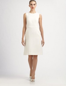 Sleek and minimal, this ultra-versatile design is renedered in a luxurious wool/silk blend.Jewel necklineSleevelessSide slash pocketsConcealed back zipSilk liningAbout 25 from natural waistSilk/woolDry cleanMade in Italy of imported fabricModel shown is 5'8 (173cm) wearing US size 4. Sleek and minimal, this ultra-versatile design is renedered in a luxurious wool/silk blend.Jewel necklineSleevelessSide slash pocketsConcealed back zipSilk liningAbout 25 from natural waistSilk/woolDry cleanMade in Italy of imported fabricModel shown is 5'8 (173cm) wearing US size 4.