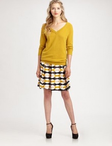 Boldly printed silk meets a timeless pleated silhouette giving this fit-and-flare skirt instant appeal.Pleated styleAllover printSide zipperFully linedAbout 21 longSilkDry cleanImported Model shown is 5'10 (177cm) wearing US size 4. 