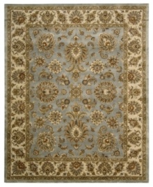 Featuring Persian-inspired patternwork, the Rajah area rug from Nourison updates this detailed design with a completely luminous and regal colorway. Crafted in India of sumptuous New Zealand wool pile for incredible color-recognition, design clarity and a luxuriously soft feel. Featuring Persian-inspired patternwork, the Rajah area rug from Nourison updates this detailed design with a completely luminous and regal colorway. Crafted in India of sumptuous New Zealand wool pile for incredible color-recognition, design clarity and a luxuriously soft feel.