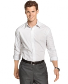 Look closer. This shirt from Alfani has a tonal pattern for added texture.