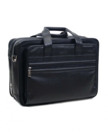 Rich leather draws you in revealing a fully-lined interior that expands an extra 2 inches to accommodate everything you pick up throughout the day. This portfolio will keep you seriously in style and in line with a file divider, padded laptop case and multiple pockets that know how to do business. Limited lifetime warranty. Rich leather draws you in revealing a fully-lined interior that expands an extra 2 inches to accommodate everything you pick up throughout the day. This portfolio will keep you seriously in style and in line with a file divider, padded laptop case and multiple pockets that know how to do business. Limited lifetime warranty.