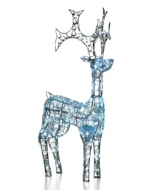 See how it glows. Shaped by white lights and faceted crystals, the Season's Designs reindeer captivates your family and friends with fantastical shine. See how it glows. Shaped by white lights and faceted crystals, the Season's Designs reindeer captivates your family and friends with fantastical shine.