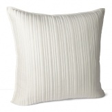 A Moroccan-inspired collection from Charisma. Flat Euro Sham is solid ivory silk with lined stitching detail.