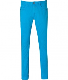 Get the look of the moment in Closeds bright blue slim fit jeans - Classic five-pocket styling, logo detail at fly, belt loops - Straight leg, slim fit - Wear with a long sleeve tee, a cardigan and lace-up boots Get the look of the moment in Closeds bright blue slim fit jeans - Classic five-pocket styling, logo detail at fly, belt loops - Straight leg, slim fit - Wear with a long sleeve tee, a cardigan and lace-up boots