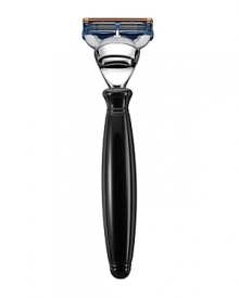 The Art of Shaving Black & Nickel-Plated Fusion™ Razor is expertly designed and handcrafted for maximum performance and space efficiency. The black acrylic handle can be used with Fusion™ blades by Gillette®. The Art of Shaving Black & Nickel-Plated Fusion™ Razor is expertly designed and handcrafted for maximum performance and space efficiency. The black acrylic handle can be used with Fusion™ blades by Gillette®.