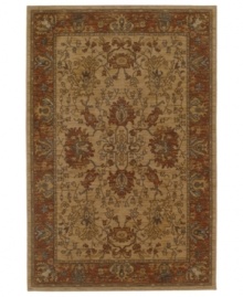 Brilliant old-fashioned floral motifs and vintage-inspired tones are intricately rendered here in the Bellingham area rug from Karastan. Made in the USA of pure New Zealand wool for durable composition and ultimate softness. Brilliant old-fashioned floral motifs and vintage-inspired tones are intricately rendered here in the Bellingham area rug from Karastan. Made in the USA of pure New Zealand wool for durable composition and ultimate softness.