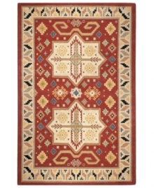 Grand-scaled medallions on a soft red field ensure this unique rug will always stand out. Representing the ultimate in quality and workmanship, the Sierra Madre rug is tufted by hand with incredibly soft wool pile. Grand-scaled medallions on a soft red field ensure this unique rug will always stand out. Representing the ultimate in quality and workmanship, the Sierra Madre rug is tufted by hand with incredibly soft wool pile.