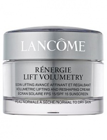Skin Truth: Skin cells need to communicate with each other constantly. This communication is key in helping maintain the support structure that keeps skin looking youthful. Lancôme innovation: New from Lancôme, Rénergie Lift Volumetry features the unique GF-Volumetry™ complex, shown to help support cellular communication.