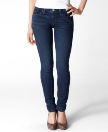 In a classic Denim Belief dark wash, these Levi's 524 skinny jeans are perfect for everyday style! In a classic Denim Belief dark wash, these Levi's 524 skinny jeans are perfect for everyday style!
