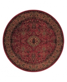 Classic style meets modern technology. Fashioned using the most advanced method available for heat-set polypropylene, the Everest Ardebil collection features an intricate dance of shapes, pattern, burgundies and browns. Super-dense power-loom weave creates a natural appearance without sacrificing the soft luxury finish of hand-woven rugs. One-year limited warranty (defects due to manufacturing). Classic style meets modern technology. Fashioned using the most advanced method available for heat-set polypropylene, the Everest Ardebil collection features an intricate dance of shapes, pattern, burgundies and browns. Super-dense power-loom weave creates a natural appearance without sacrificing the soft luxury finish of hand-woven rugs. One-year limited warranty (defects due to manufacturing).