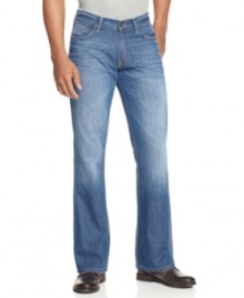 Designed for that perfectly well-worn boot-cut fit, these authentic originals from Lucky Brand Jeans are a stand-out favorite in a sea of blues. Designed for that perfectly well-worn boot-cut fit, these authentic originals from Lucky Brand Jeans are a stand-out favorite in a sea of blues.