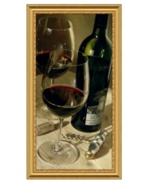 From Napa Valley to your dining room wall, this enticing still life evokes all the sights and smells of California's wine country. A bottle of red from Silver Oak Cellars and glasses for two invite you to relax and unwind like you're back in the vineyard. By artist Dimitri Volkov. From Napa Valley to your dining room wall, this enticing still life evokes all the sights and smells of California's wine country. A bottle of red from Silver Oak Cellars and glasses for two invite you to relax and unwind like you're back in the vineyard. By artist Dimitri Volkov.
