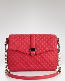 Marc Jacobs' quilted leather shoulder bag is a vibrant kick. Shake up your palette and carry this color-pop style to enliven sleek all-black ensembles.