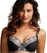 Fantasie combines delicate embroidery with an opaque lining for a flirty bra that still supports and shapes. Style #FL2182.