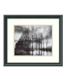 Framed, matted and captured in classic black and white, Bill Phillip's Trees in Normandy art print fills your home with the serene stillness of winter. Framed, matted and captured in classic black and white, Bill Phillip's Trees in Normandy art print fills your home with the serene stillness of winter.