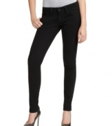 A perfect foundation for fall's urban rock-chic looks, these Levi's 524 black skinny jeans a wardrobe staple!