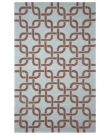 Chain-link chic! Liora Manne combines hand-hooking and hand-tufting techniques to achieve the rich, textural surface of this soft blue and driftwood brown indoor/outdoor rug from the Spello collection. UV stabilized to minimize fading, the elegant and durable rug is sure to please. Hose off for easy cleaning. Chain-link chic! Liora Manne combines hand-hooking and hand-tufting techniques to achieve the rich, textural surface of this soft blue and driftwood brown indoor/outdoor rug from the Spello collection. UV stabilized to minimize fading, the elegant and durable rug is sure to please. Hose off for easy cleaning.