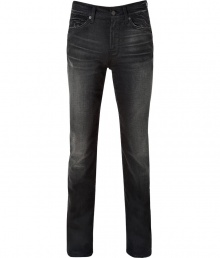 Add instant style to your casual look with these elegantly distressed jeans from Seven for all Mankind - Five-pocket styling, belt loops, logo detailed back pockets, stylishly distressed - Slim cut - Wear with a cashmere pullover and retro-inspired sneakers or with a henley, a blazer, and motorcycle boots Add instant style to your casual look with these elegantly distressed jeans from Seven for all Mankind - Five-pocket styling, belt loops, logo detailed back pockets, stylishly distressed - Slim cut - Wear with a cashmere pullover and retro-inspired sneakers or with a henley, a blazer, and motorcycle boots