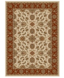 Rendered with intricate floral designs in a sumptuous ivory, brick and neutral color palette, this area rug set from Kenneth Mink offers a cohesive look for your entire home. Woven of plush olefin for lasting softness and durability. Includes five rugs. Rendered with intricate floral designs in a sumptuous ivory, brick and neutral color palette, this area rug set from Kenneth Mink offers a cohesive look for your entire home. Woven of plush olefin for lasting softness and durability. Includes five rugs.