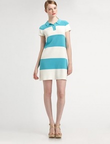 A lively take on a classic, nautical-inspired design made from soft, pima cotton.Collar neckShort sleevesButton placketPull-on styleAbout 35 from shoulder to hemPima cottonDry cleanImported Model shown is 5'10½ (179cm) wearing US size Small. A lively take on a classic, nautical-inspired design made from soft, pima cotton.Collar neckShort sleevesButton placketPull-on styleAbout 35 from shoulder to hemPima cottonDry cleanImported Model shown is 5'10½ (179cm) wearing US size Small.