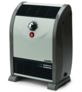 Let this portable heater take control with its ingenious heat regulation system that automatically adjusts output as the temperature of the room changes for constant comfort at home. The space-saving design uses fan-forced circulation to provide heating at floor level so the room is completely consumed by your ideal temp. 3-month warranty. Model 5812.