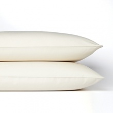 Appliqued bands at the hem of this contemporary Vera Wang flat sheet infuses the versatile bedding with Vera's signature laid back luxury.