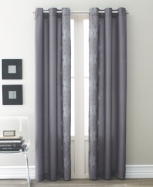 Fresh perspective. Featuring contrast dot designs at center, the Byran Keith Oxford window panels update your view in soothing tones with cutting-edge appeal. Fresh perspective. Featuring contrast dot designs at center, the Byran Keith Oxford window panels update your view in soothing tones with cutting-edge appeal.