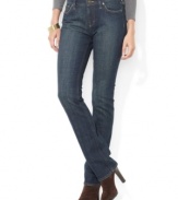 Lauren Jeans Co.'s essential pant features a slim, straight leg and a hint of stretch for a versatile, modern look.