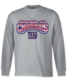 Whether you're studying for one, having a drink at one or lifting one, this t-shirt from Reebok tells all that the Giants have raised the bar with their sweet super bowl run.