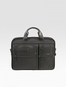 Traveling with a laptop just got easier. This T-Pass computer brief is designed from signature ballistic nylon to meet TSA checkpoint requirements, which allow you to go through security without removing your computer from the case. Zip closure Accommodates medium & small computers with removable foam blocks Removable accessory pouch & organizer pockets Top handles Removable shoulder strap Nylon lining 16W X 12H X 3D Imported Traveling with a laptop just got easier. This T-Pass computer brief is designed from signature ballistic nylon to meet TSA checkpoint requirements, which allow you to go through security without removing your computer from the case. Zip closure Accommodates medium & small computers with removable foam blocks Removable accessory pouch & organizer pockets Top handles Removable shoulder strap Nylon lining 16W X 12H X 3D Imported