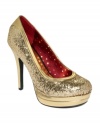 The Baby Phat Chance Platform Pumps are a surefire hit with their trendy platform silhouette and sparkly accents.