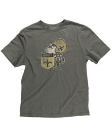 Fresh off the championship and looking to repeat. This printed New Orleans Saints crew neck makes sure you defend the trophy in style. Fresh off the championship and looking to repeat. This printed New Orleans Saints crew neck makes sure you defend the trophy in style.