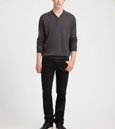 A coated black option that is the perfect alternative to the basic blues, shaped in a comfortable stretch cotton, for a polished, yet laid-back look.Five-pocket styleInseam, about 3398% cotton/2% elastaneMachine washMade in USA