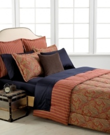 This Lauren Ralph Lauren Home Edmonton decorative pillow provides an extra layer of signature style to your bed with a chic, corduroy landscape and button accent. This Lauren Ralph Lauren Home Edmonton decorative pillow provides an extra layer of signature style to your bed with a chic, corduroy landscape and button accent.