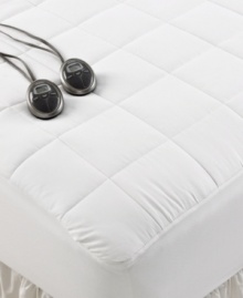 Find the personalized comfort you've been looking for in this Premium Heated mattress pad from SlumberRest, featuring twenty heat settings that allow you to find your perfect temperature for a better night's rest. Also features plush quilted construction for an extra layer of comfort on your mattress. Find the personalized comfort you've been looking for in this Premium Heated mattress pad from SlumberRest, featuring twenty heat settings that allow you to find your perfect temperature for a better night's rest. Also features plush quilted construction for an extra layer of comfort on your mattress.