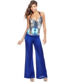 Baby Phat presents a modern take on vintage-inspired palazzo pants, pairing trend-forward illusion style with super wide-leg construction! Baby Phat presents a modern take on vintage-inspired palazzo pants, pairing trend-forward illusion style with super wide-leg construction!