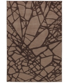 Taking artwork to a whole new level, this impressive area rug boasts a bold, clean-lined abstract design rendered in rich earth tones. Crafted from two-ply nylon yarn to impart a soft hand and a dense pile that is eminently durable and easy to clean. Taking artwork to a whole new level, this impressive area rug boasts a bold, clean-lined abstract design rendered in rich earth tones. Crafted from two-ply nylon yarn to impart a soft hand and a dense pile that is eminently durable and easy to clean.