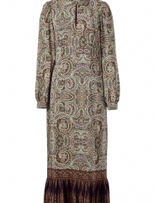 Super chic khaki multicolor print silk maxi-dress - Channel the of-the-moment bohemian trend in this luxe maxi-dress - Lovely paisley print and sexy keyhole neckline - Wear with wooden platforms and a resin necklace for a haute hippie look - Try with platform heels and a felt hat Super chic khaki multicolor print silk maxi-dress - Channel the of-the-moment bohemian trend in this luxe maxi-dress - Lovely paisley print and sexy keyhole neckline - Wear with wooden platforms and a resin necklace for a haute hippie look - Try with platform heels and a felt hat