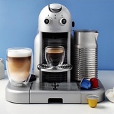 Utilizing compact brewing and capsule technology, Nespresso's Gran Maestria espresso maker makes making lattes and cappuccinos quick and easy.