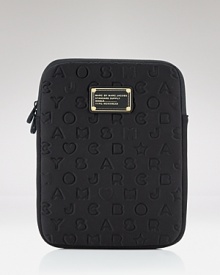 MARC BY MARC JACOBS' neoprene iPad case looks cool while it keeps your gadget safe. Get it to be a designer dork. MARC BY MARC JACOBS' neoprene iPad case looks cool while it keeps your gadget safe. Get it to be a designer dork.