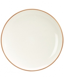 Make everyday meals a little more fun with Colorwave dinnerware from Noritake. Mix and match this coupe platter in terra cotta and white with other shapes and shades for a tabletop that's endlessly stylish.