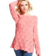 Love, love, love this sweater from Cotton Emporium! The oversized fit and intricate knit pattern make this boat neck number a cool-weather must-have.