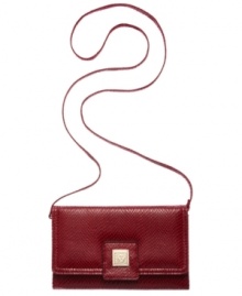 Bring bold style to your everyday accessorizing with brightly-hued design from AK Anne Klein. Accented with golden hardware and chic snakeskin-print, it's simply too posh to pass up. Bring bold style to your everyday accessorizing with brightly-hued design from AK Anne Klein. Accented with golden hardware and chic snakeskin-print, it's simply too posh to pass up.