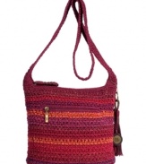 With this travel-friendly crossbody from The Sak you'll always be ready at a moment's notice. A laid back crochet decorates exterior of bag while an easy access silhouette and makes it the perfect on-the-go style.