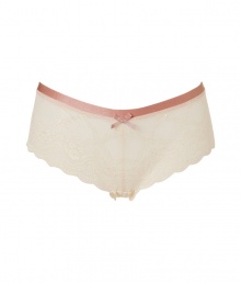 Sexy and sweet Cloud Swing vintage cream lace brief - Elegant, supermodel-approved lace brief made of Polyamide and Elastane - Comfortable and sultry -Retro-inspired with bow detail - Perfect under every outfit