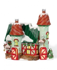 With the power and style of Prancer and Vixen, these North Pole stables offer a peek into lavish reindeer living. Lit from within, this porcelain collectible is amazingly detailed, with classic Christmas colors and freshly fallen snow. With the power and style of Prancer and Vixen, these North Pole stables offer a peek into lavish reindeer living. Lit from within, this porcelain collectible is amazingly detailed, with classic Christmas colors and freshly fallen snow.