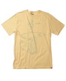 Catch a ride. Make friends wherever you go with approachable style in this casually cool Quiksilver graphic t-shirt.