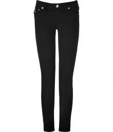 Elevate your go-to closet staples with these versatile black ultra-skinny jean leggings from True Religion - Five-pocket styling, logo detailed back flap pockets - Extra form-fitting - Style with cashmere pullovers and shearling lined boots Elevate your go-to closet staples with these versatile black ultra-skinny jean leggings from True Religion - Five-pocket styling, logo detailed back flap pockets - Extra form-fitting - Style with cashmere pullovers and shearling lined boots