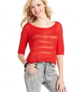 Maybe it's the constellation of pretty sequins, but this sweater from Oh!MG totally puts us in the party spirit! For a look that suits your more low-key days, style the pullover with a pair of rugged denim.