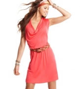 The ultimate in casual-cute, this cowl neck dress from American Rag is a great pick for weekend relaxation!